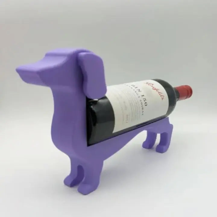 Weinflaschenhalter in Dackelform — Verspieltes Silhouettendesign