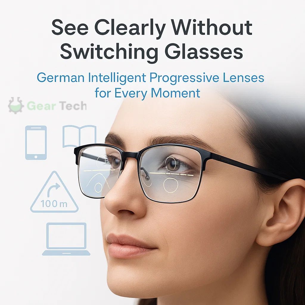 German Designed Progressive Eyeglasses — Clear Vision All Day