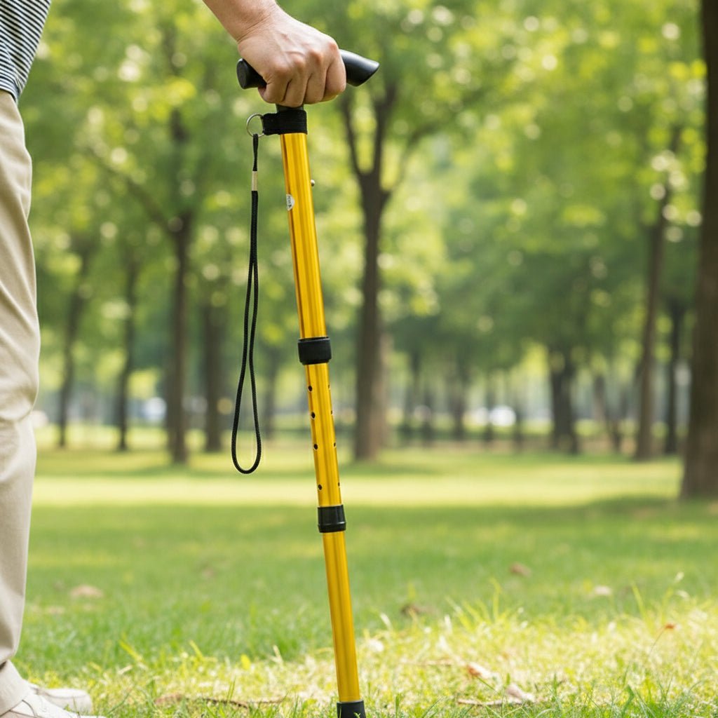 EaseWalker-wandelstok — lichtgewicht aluminium, ergonomische comfortabele greep