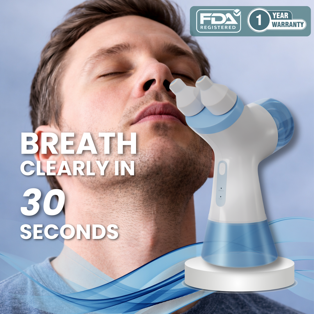 ClearBreathe Dual-Action Nasal Cleaner — Rinse & Gentle Suction