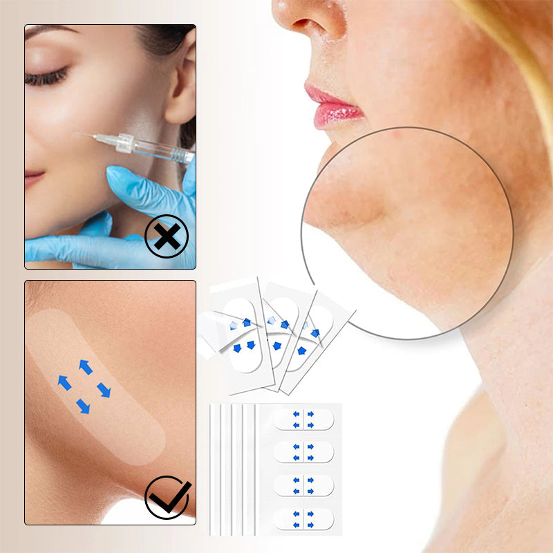 Nastro adesivo invisibile per sollevare il viso — Contorno facciale a V discreto