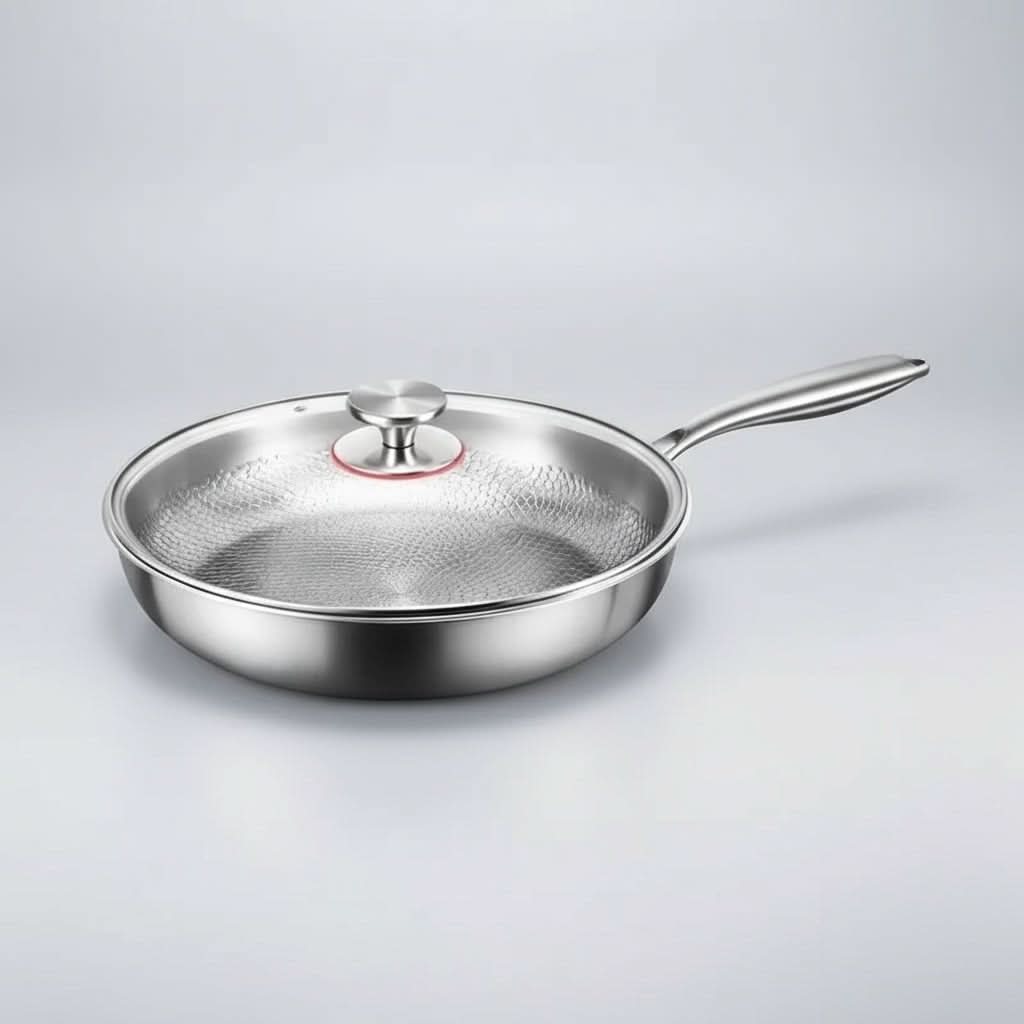 Padella antiaderente in acciaio inox per qualsiasi piano cottura | livraina