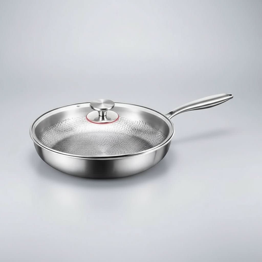 Padella antiaderente in acciaio inox per qualsiasi piano cottura | livraina