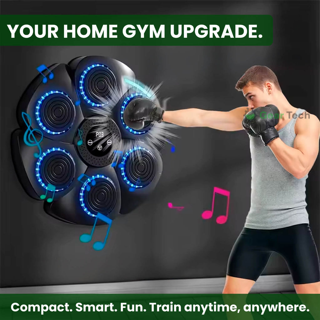 Rhythm Boxing Pad — Music-Driven Interactive Punching Wall