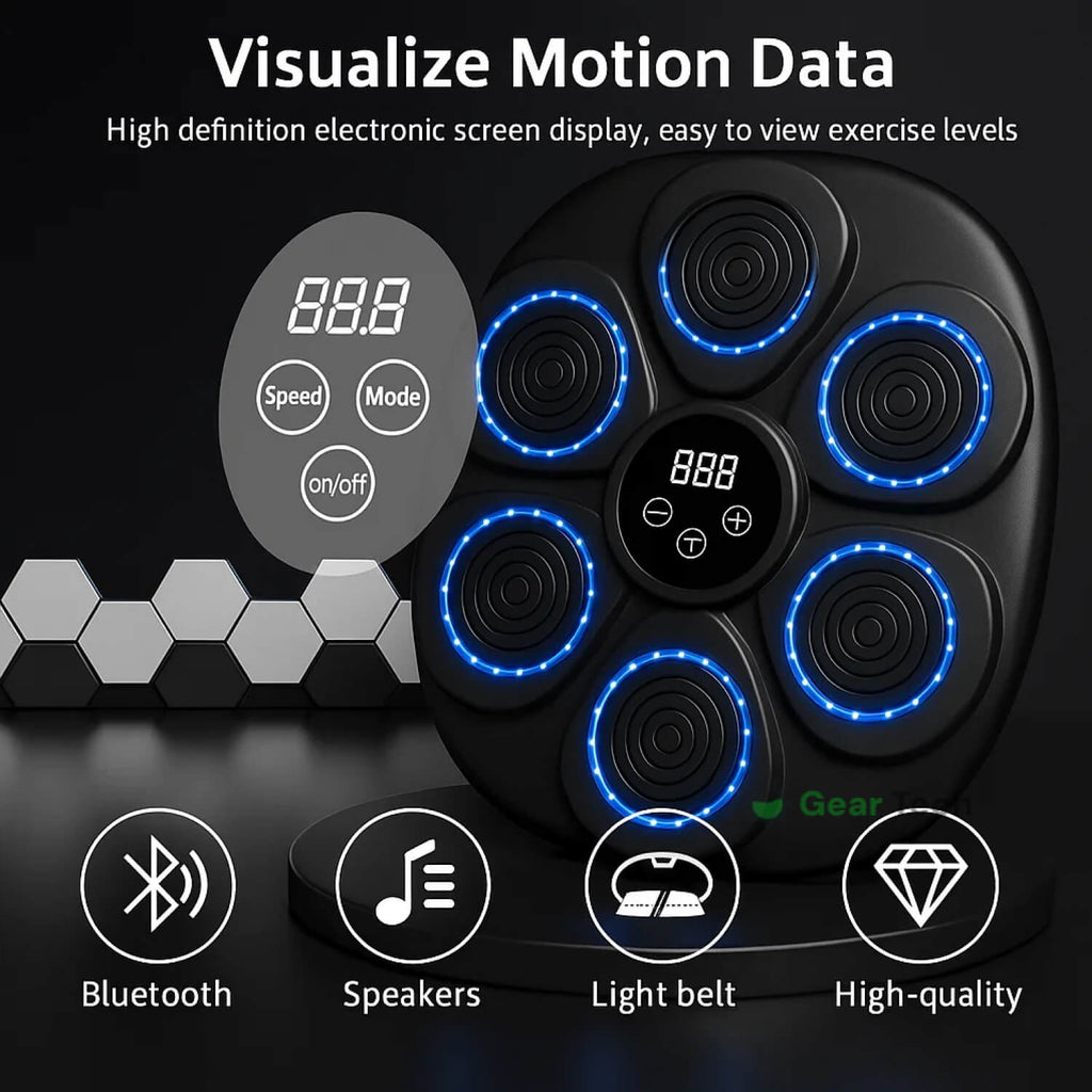 Rhythm Boxing Pad — Music-Driven Interactive Punching Wall
