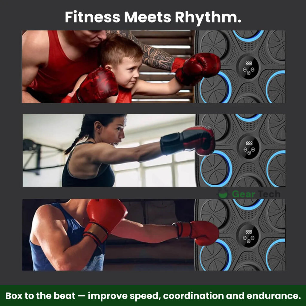 Rhythm Boxing Pad — Music-Driven Interactive Punching Wall