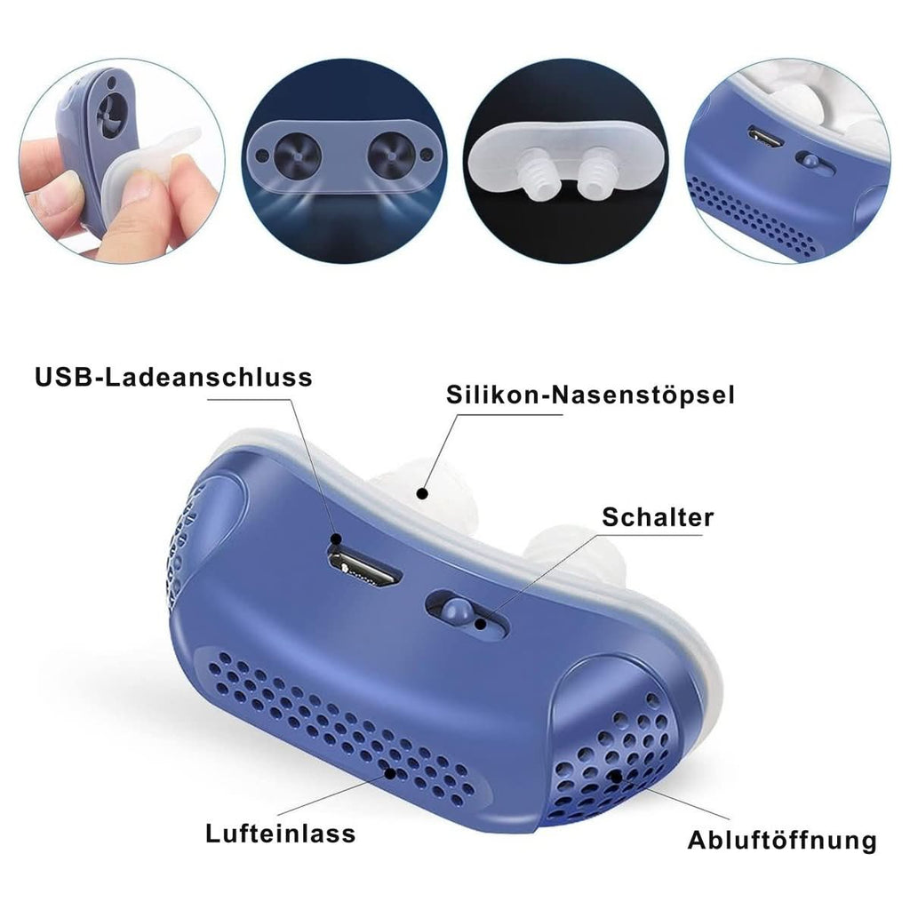 Tichý kompaktní přístroj CPAP QuietBreath — úleva od chrápání a apnoe bez masky