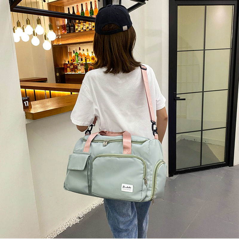 Travel Duffle Bag — Multiple Pockets, Shoe Compartment