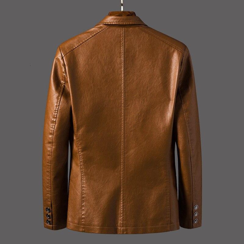 Eksklusiv blazer i svart lammeskinn - moderne snitt