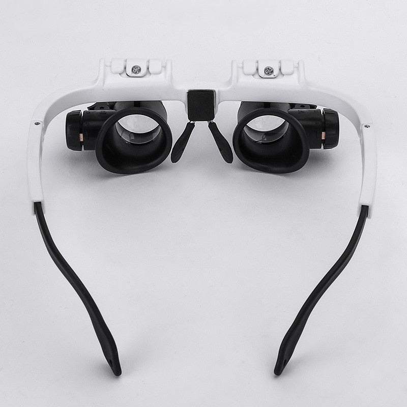 Forstørrelsesglas med fin spids — Justerbar LED-belysning