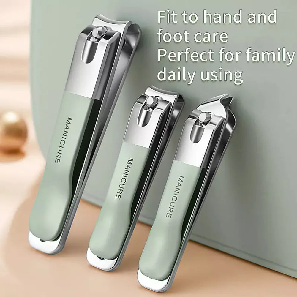 Set per la cura delle unghie LuxNails da 18 pezzi in acciaio inossidabile — Custodia portatile