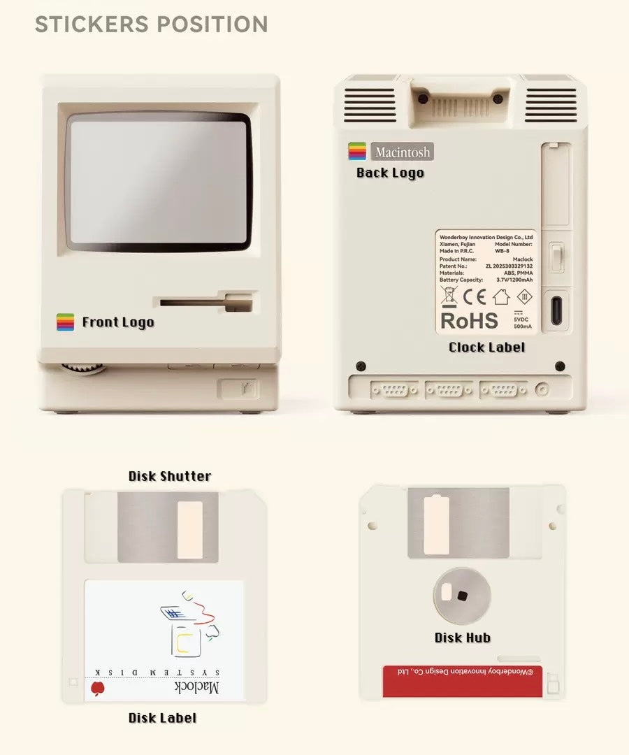 NexaTick Retro Computer-Style Digital Alarm Clock