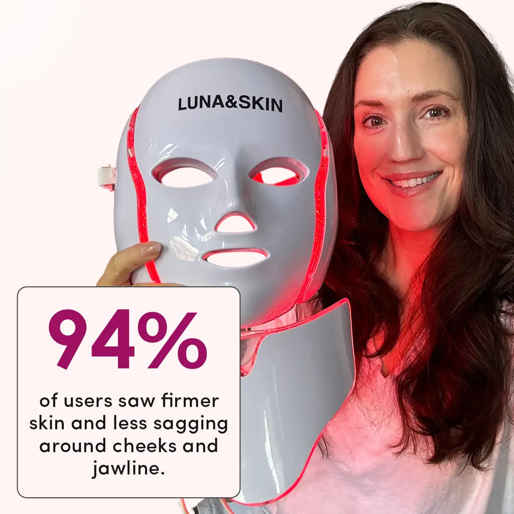 NovaGlow RegenMask Maska LED na twarz i szyję — 192 diody LED
