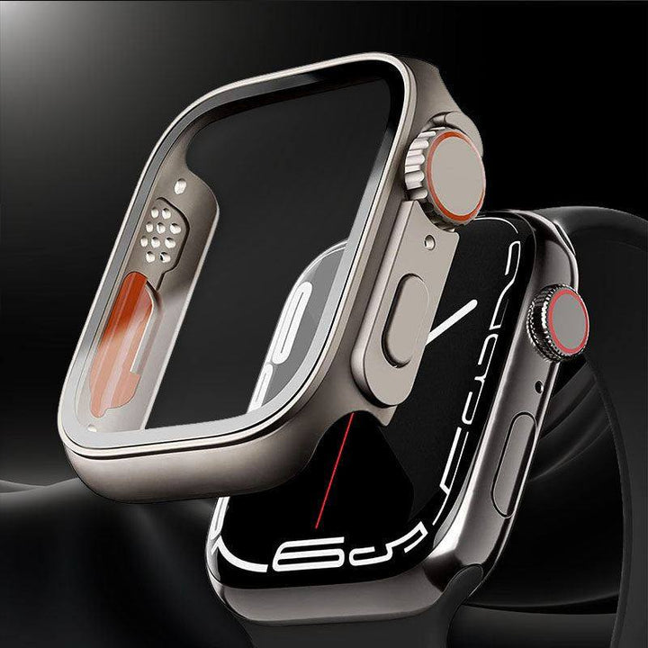 Carcasă elegantă impermeabilă pentru smartwatch — protecție pentru ecran din sticlă inclusă