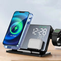 Réveil avec station de charge rapide 3-en-1 pour iPhone, Watch et AirPods