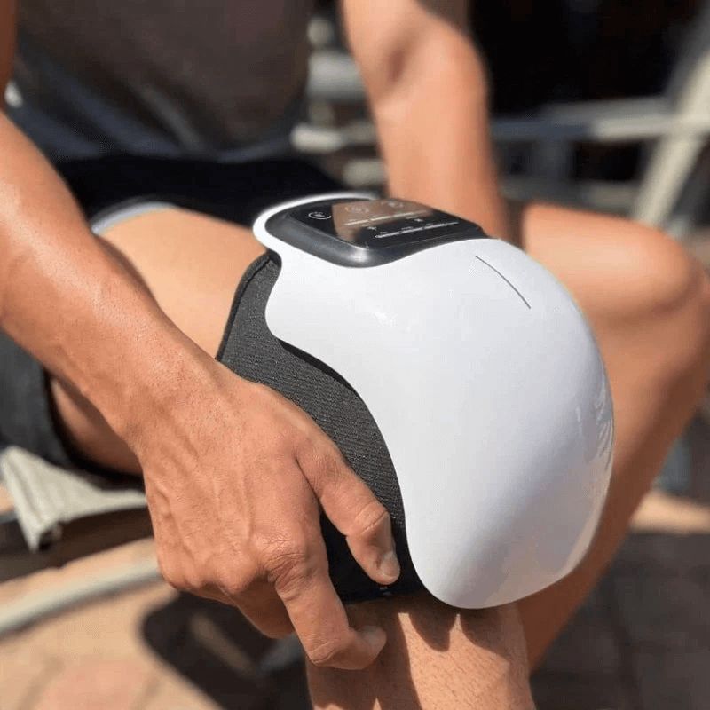 Cordless Heated Knee Massager — Adjustable Heat, 3 Vibration Modes