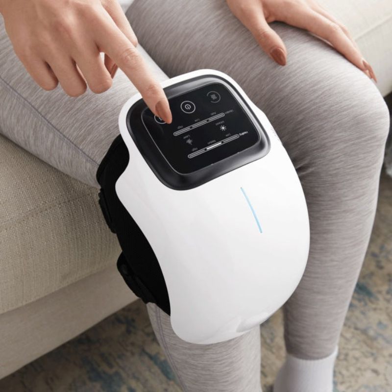 Cordless Heated Knee Massager — Adjustable Heat, 3 Vibration Modes