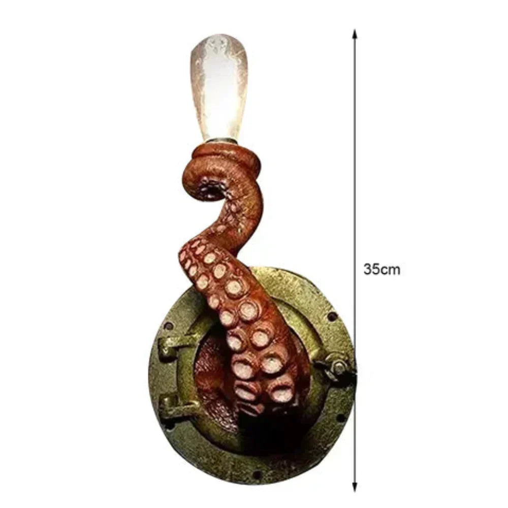 Nautical Elegance Wall Light – Sculptural Tentacle Lamp | livraina