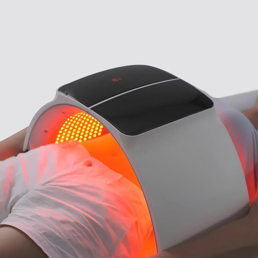 Dispositivo de terapia de luz LED LumaDerm — spray hidratante integrado