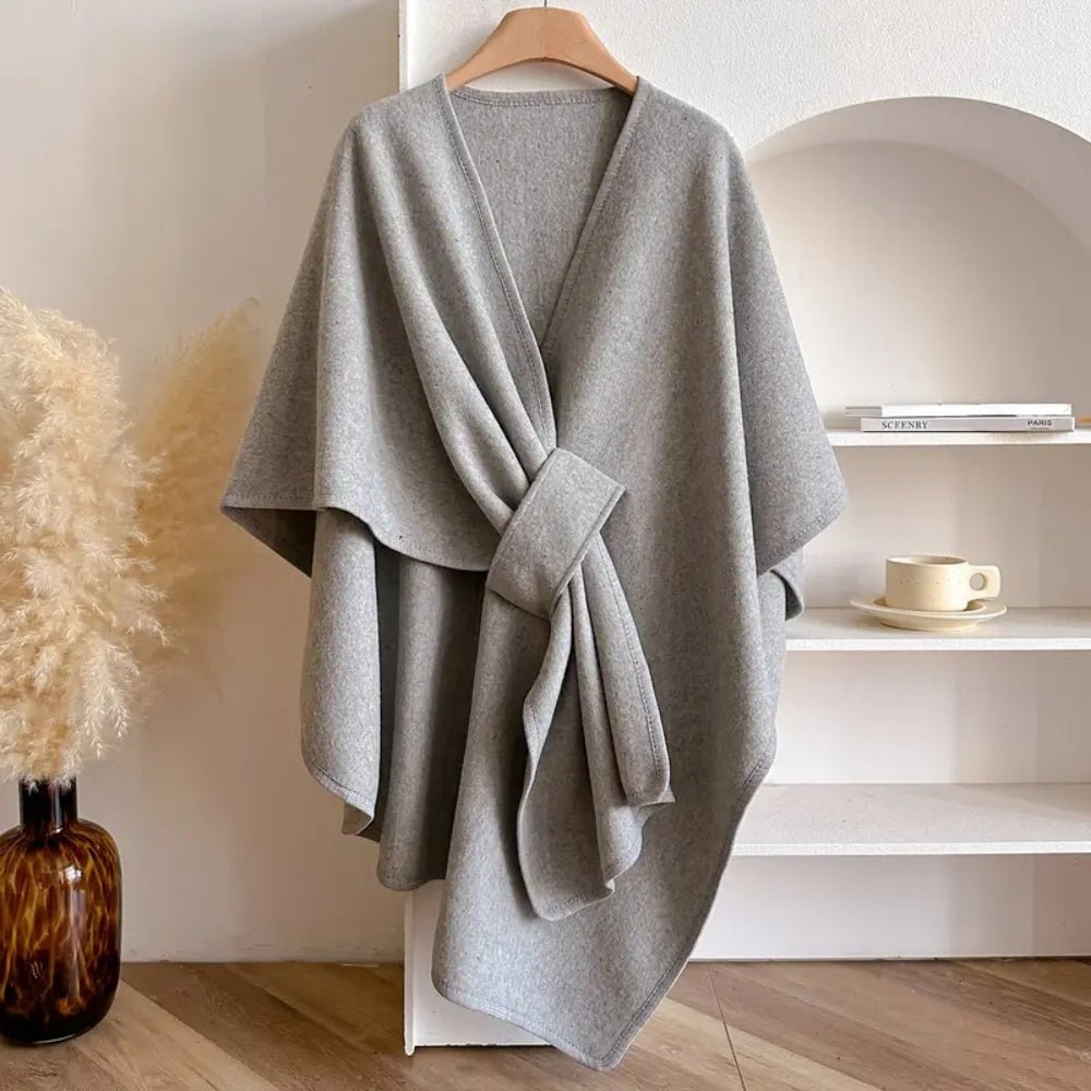 AuraWrap Abrigo tipo poncho, bufanda y capa Windwrap — envoltura ligera y cálida
