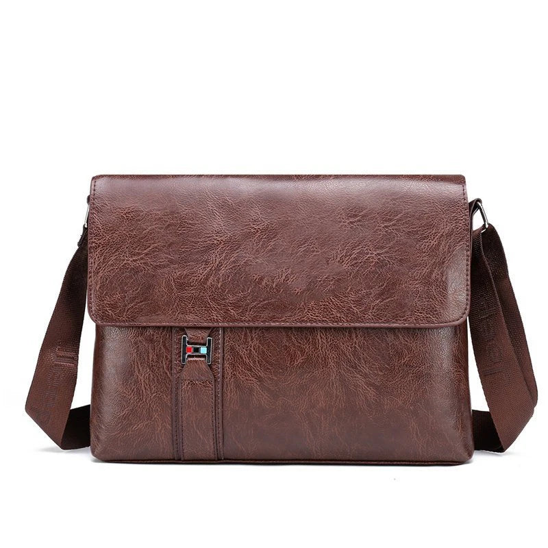 NobleCraft Large Leather Messenger Bag for Work and Play | livraina