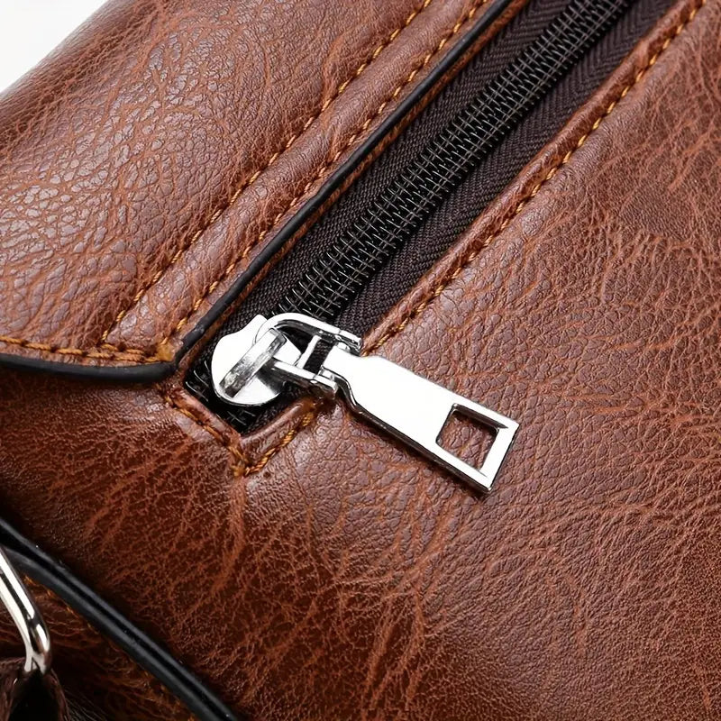 NobleCraft Large Leather Messenger Bag for Work and Play | livraina