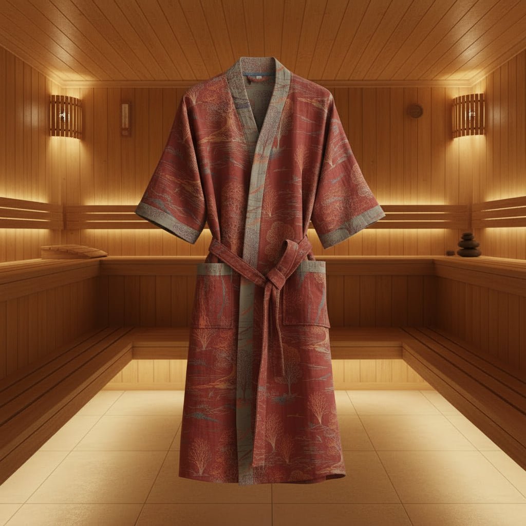 NaturaLuxe - Reversible Organic Cotton Kimono Robe for Ultimate Comfort | livraina
