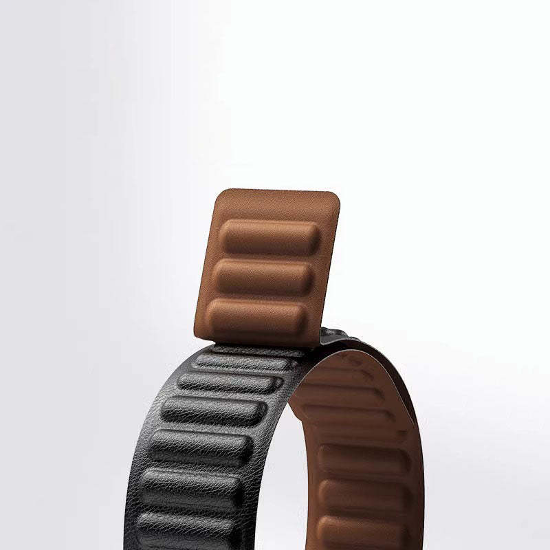 Mágneses bőr Apple Watch Link szíj — az 1-11. sorozattal kompatibilis
