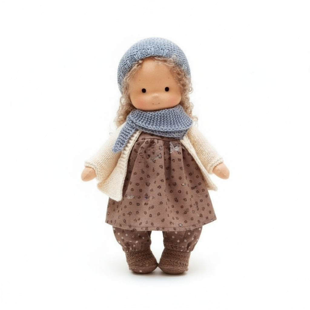 Aurelia Handmade Waldorf Doll — Soft Cotton, Simple Design