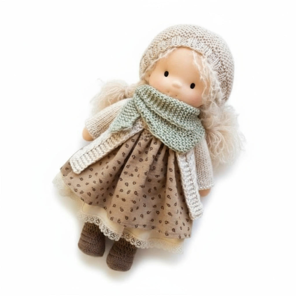 Aurelia Handmade Waldorf Doll — Soft Cotton, Simple Design