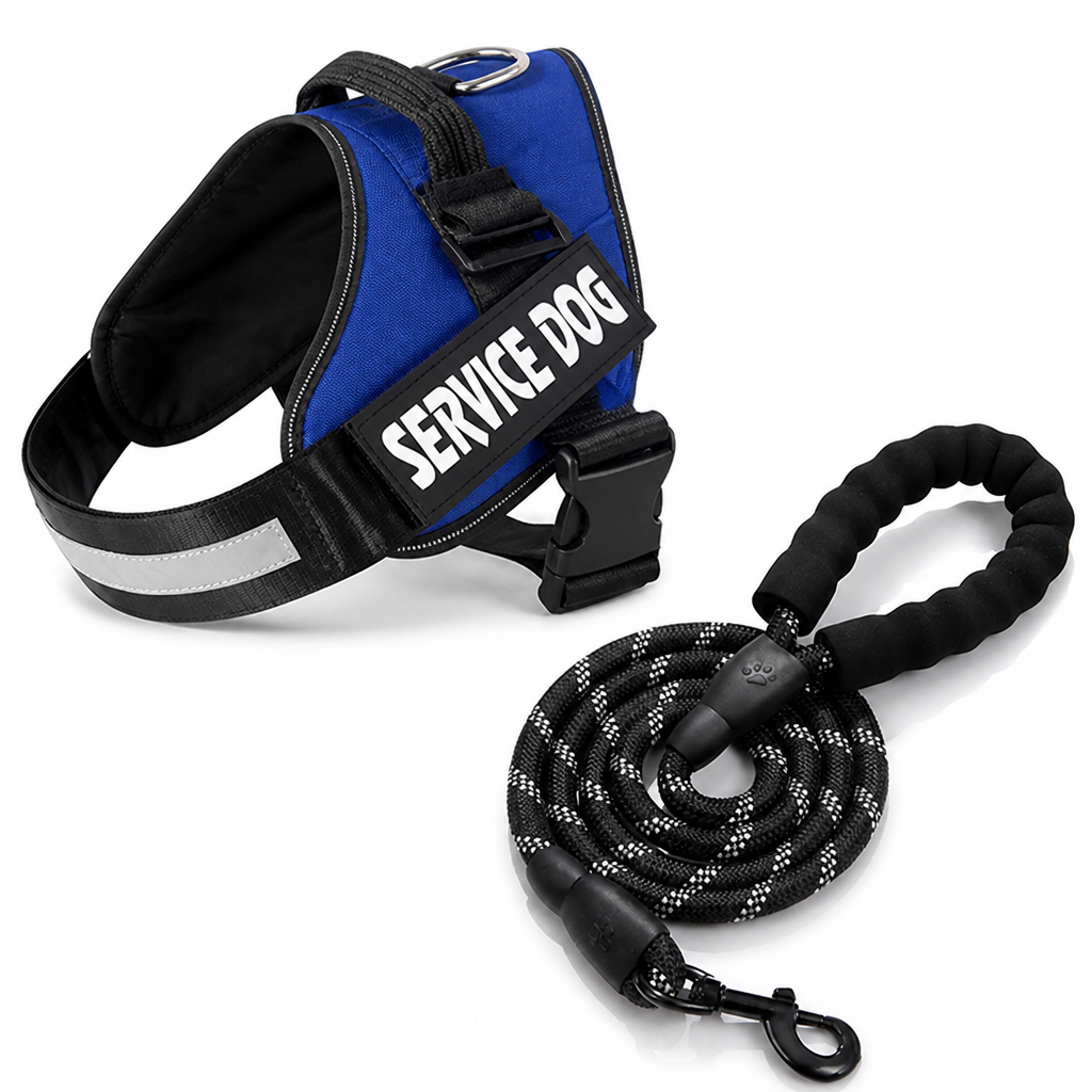 Harnais ergonomique réfléchissant anti-traction pour chien (personnalisé) | livraina
