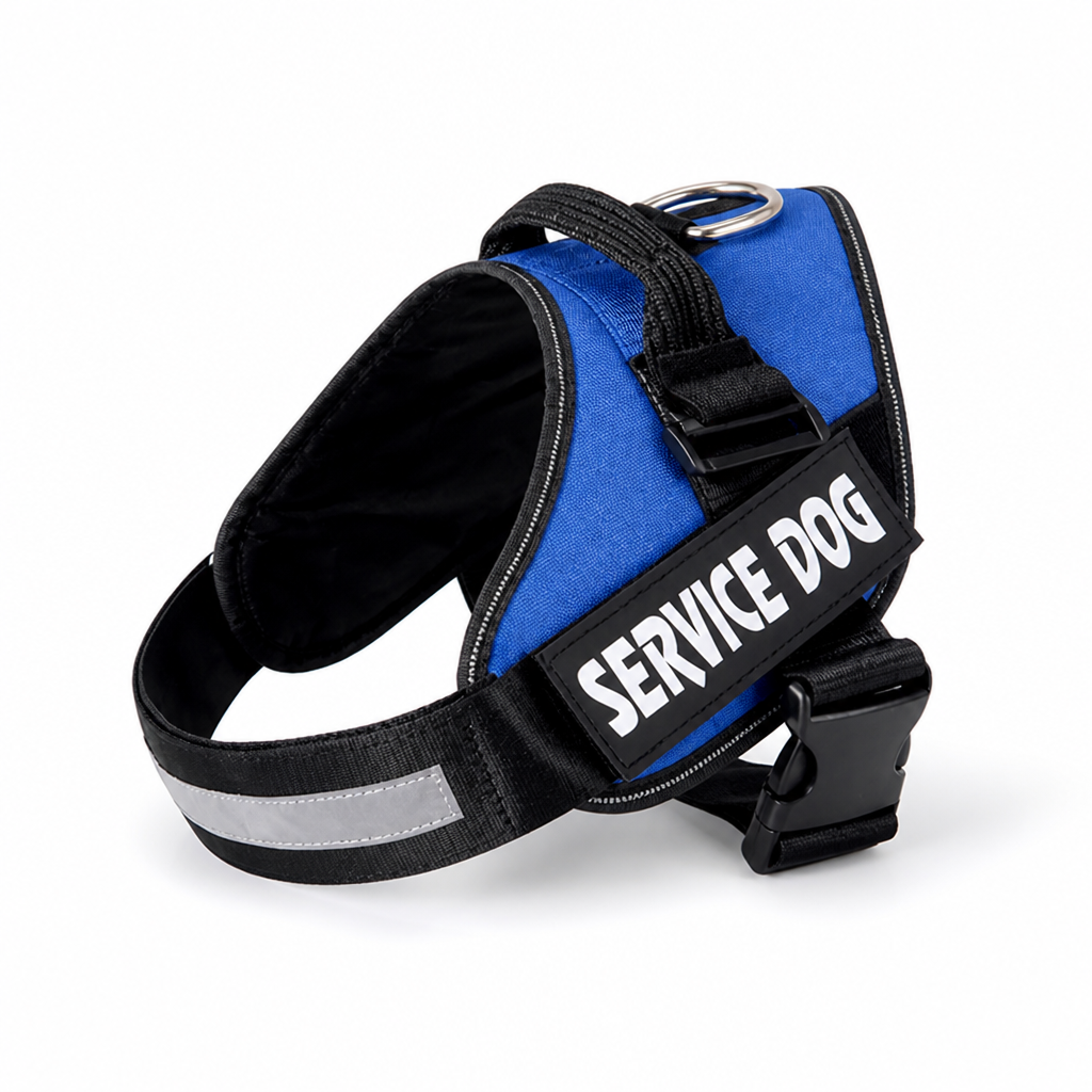 Harnais ergonomique réfléchissant anti-traction pour chien (personnalisé) | livraina