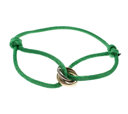 Minimalistisches Flechtarmband — Verstellbarer Infinity-Anhänger in Roségold
