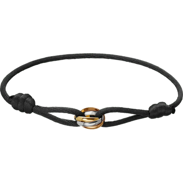 Minimalistisches Flechtarmband — Verstellbarer Infinity-Anhänger in Roségold