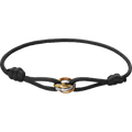 Minimalistisches Flechtarmband — Verstellbarer Infinity-Anhänger in Roségold