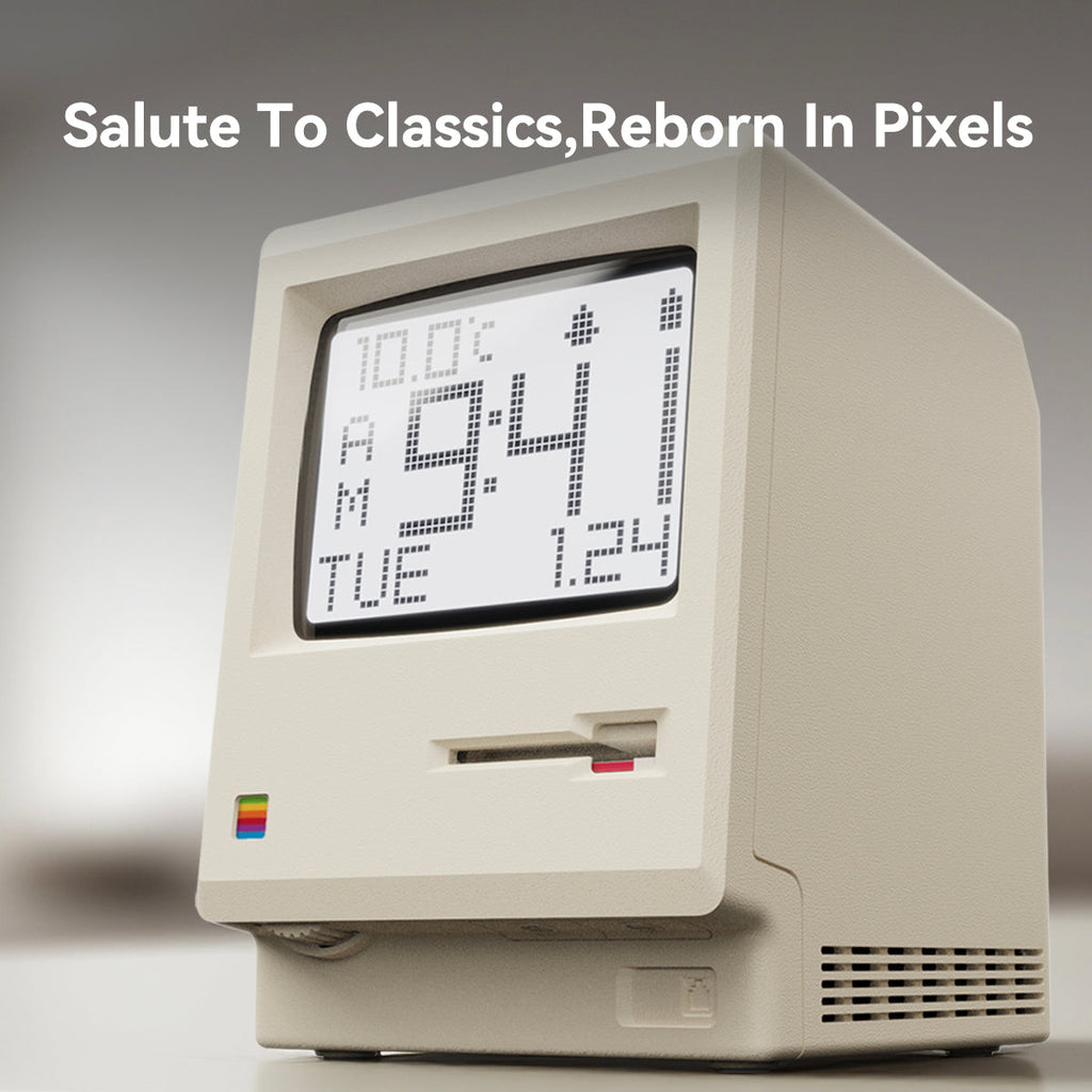 NexaTick Retro Computer-Style Digital Alarm Clock