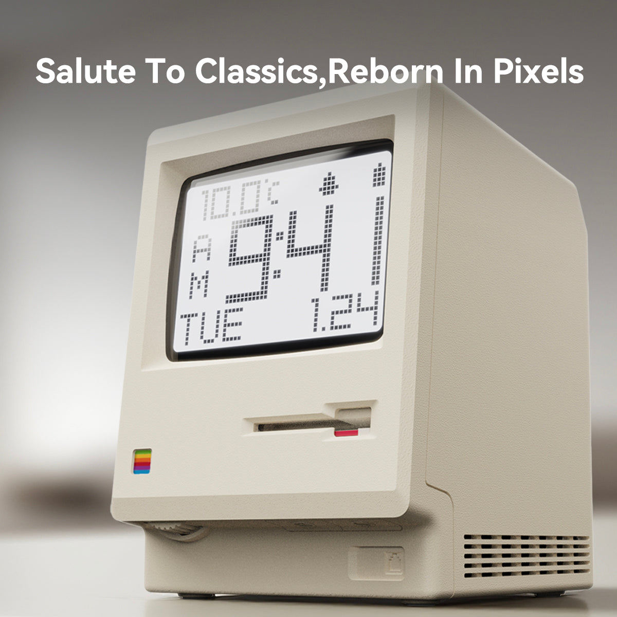 NexaTick Retro Computer-Style Digital Alarm Clock