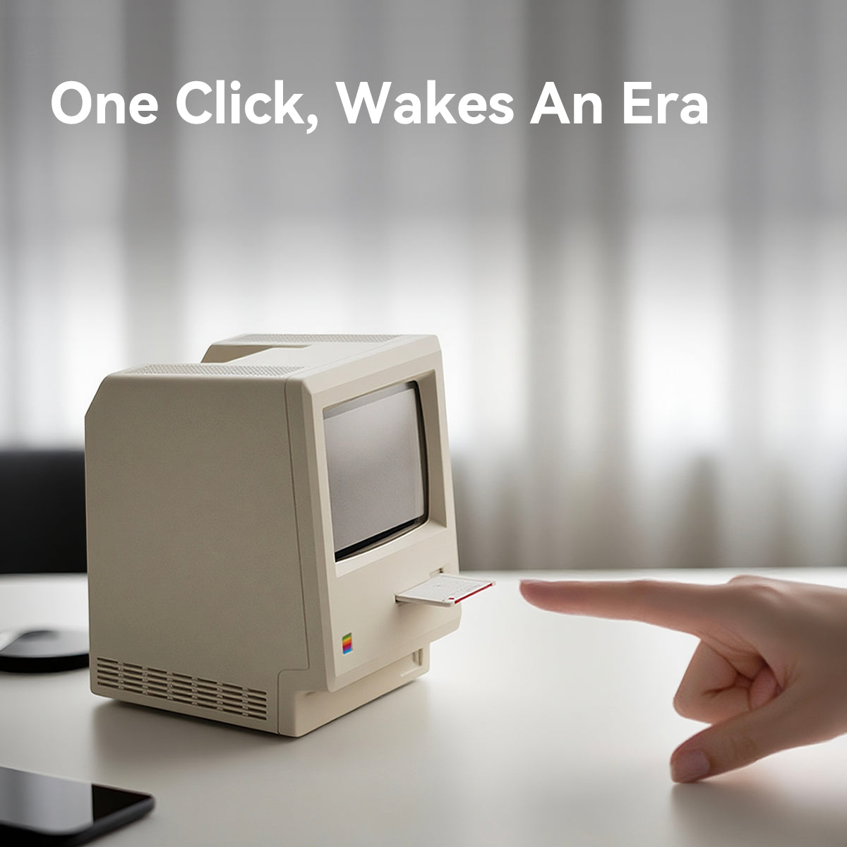 NexaTick Retro Computer-Style Digital Alarm Clock
