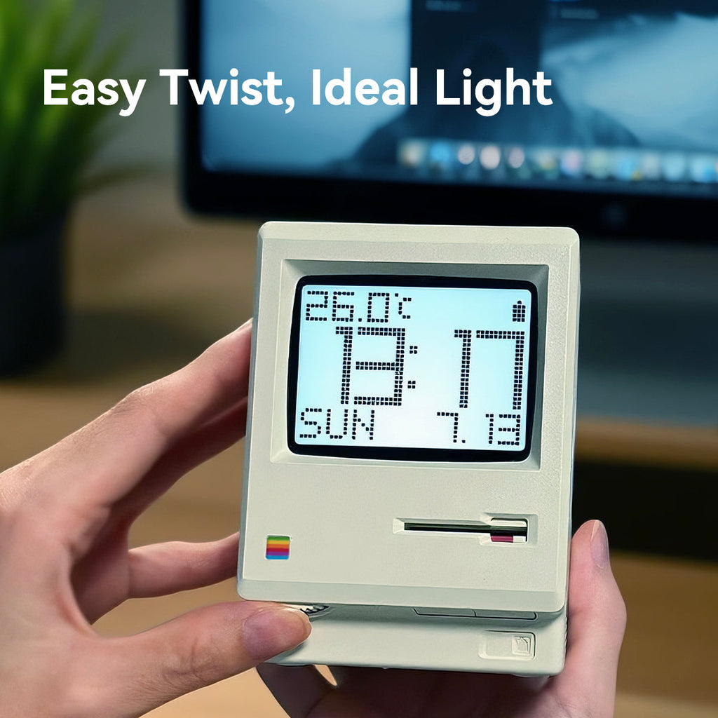 NexaTick Retro Computer-Style Digital Alarm Clock