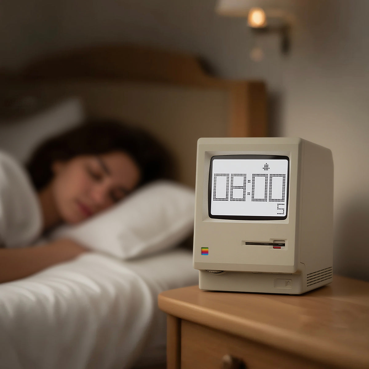 NexaTick Retro Computer-Style Digital Alarm Clock