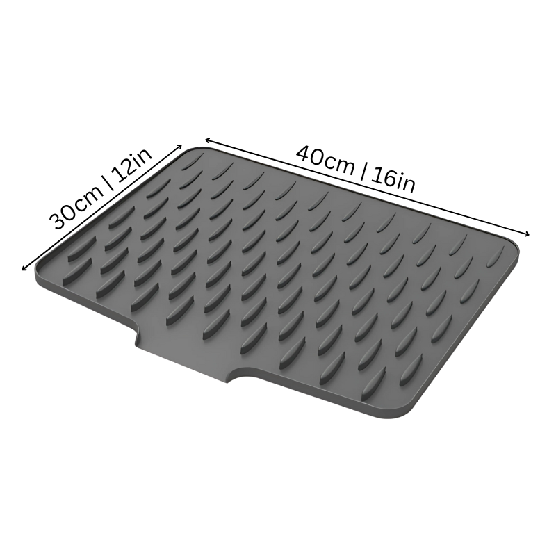 Tapete de secagem de silicone resistente ao calor — design enrolável, economizador de espaço e de secagem rápida