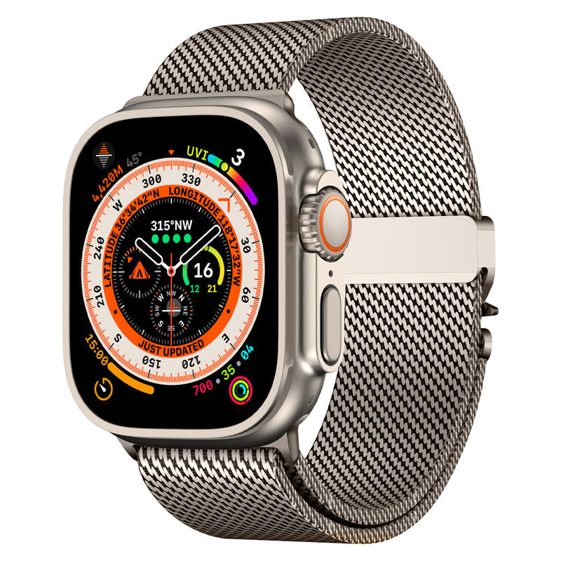 Bracelete em malha Aurora para Apple Watch — estilo clássico