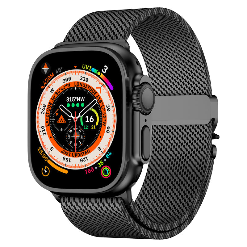 Bracelete em malha Aurora para Apple Watch — estilo clássico