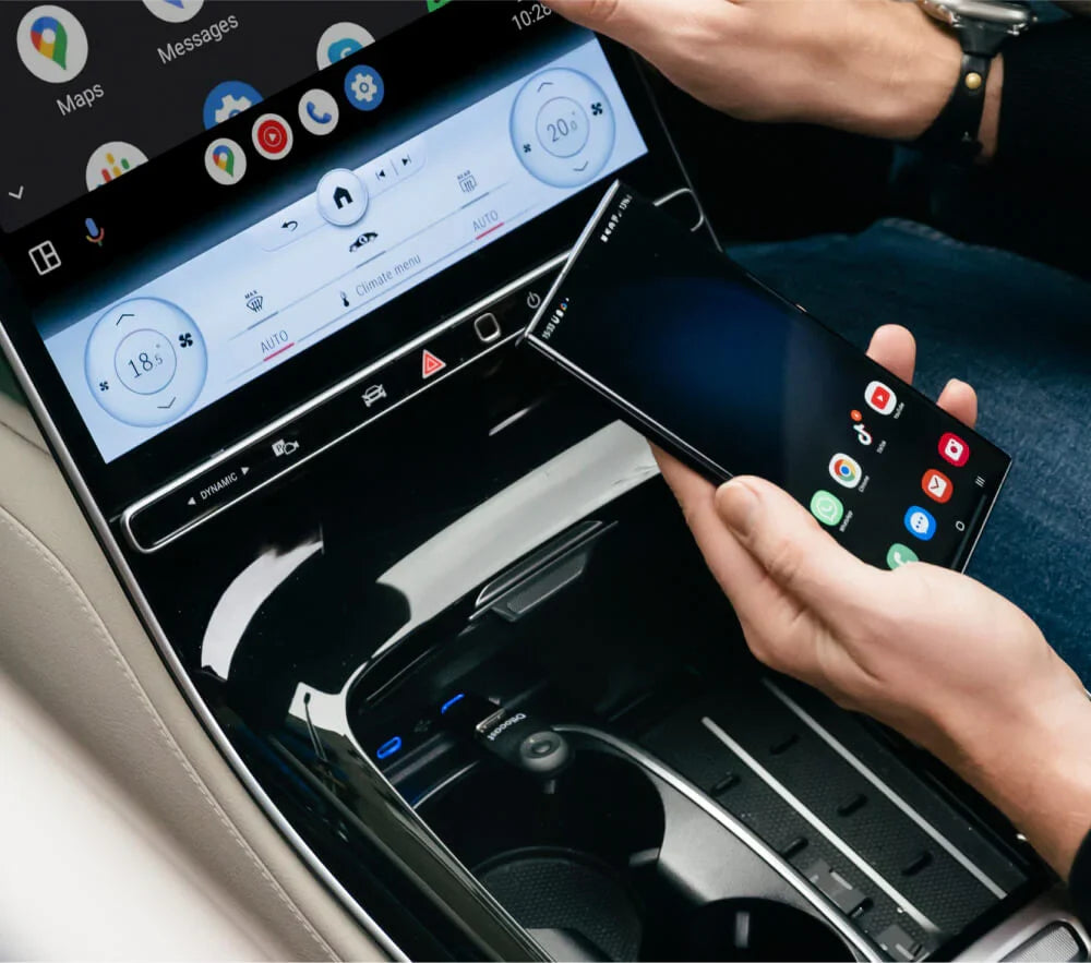 محوّل لاسلكي صغير لـ CarPlay وAndroid Auto - ترقية دون أسلاك