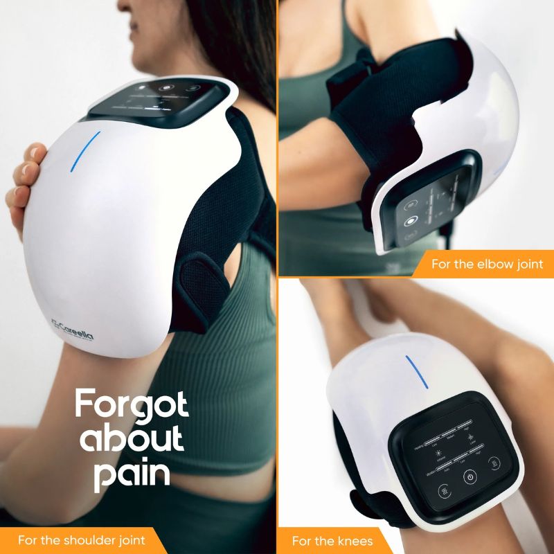 Cordless Heated Knee Massager — Adjustable Heat, 3 Vibration Modes
