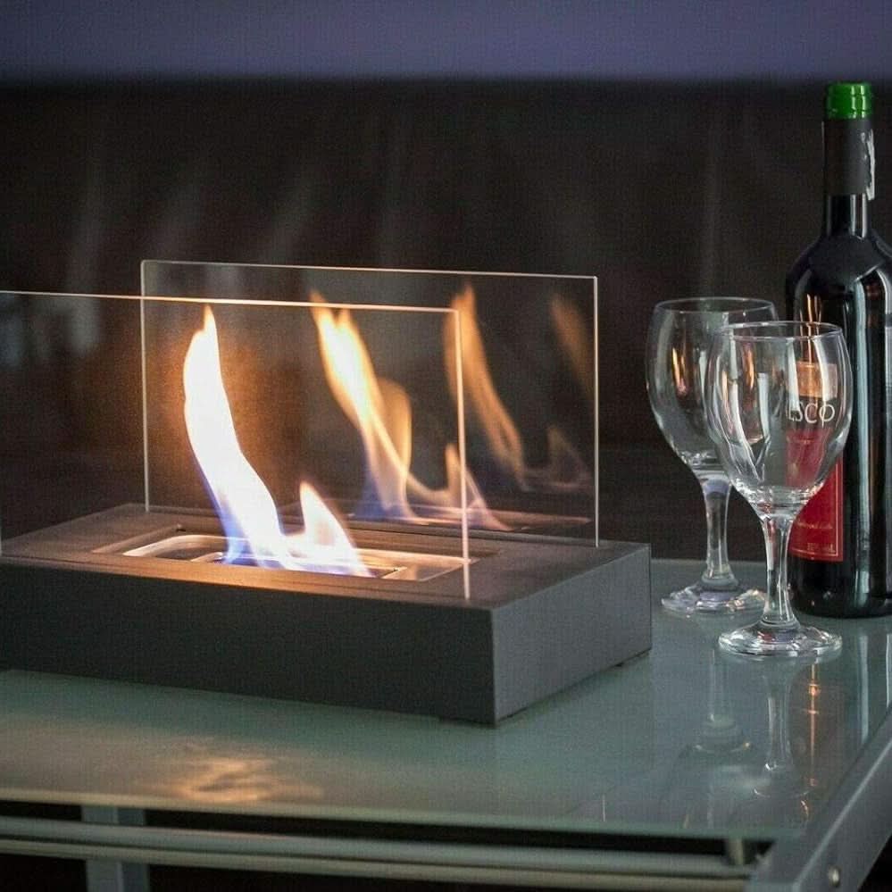 EmberNova Bioethanol Table Fireplace — Smoke-Free Real Flame