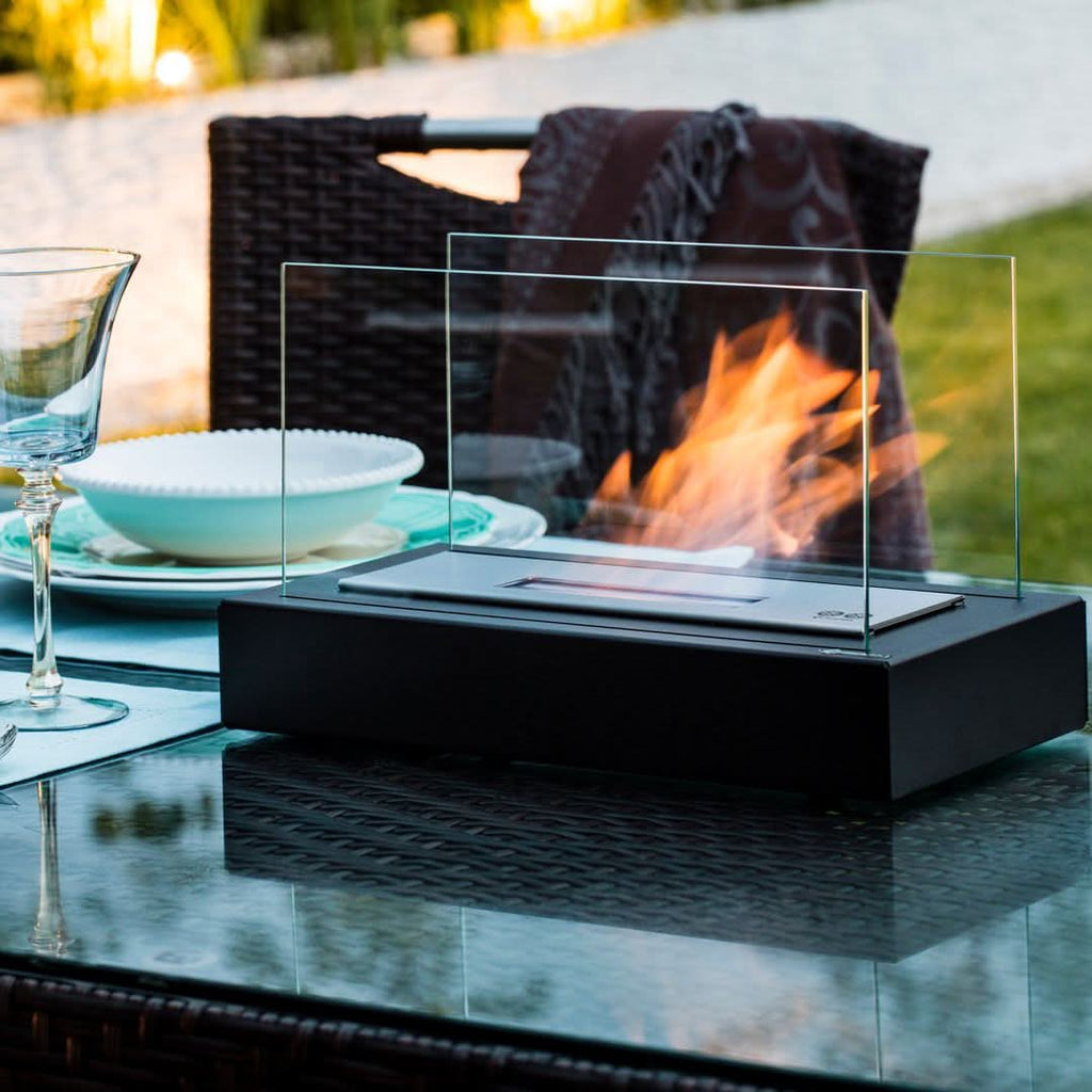 EmberNova Bioethanol Table Fireplace — Smoke-Free Real Flame