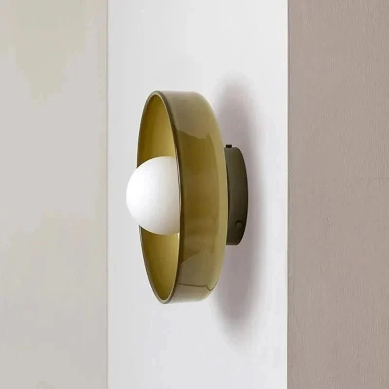 LumenGlow Nordic-loftslampe i glas — varmtransparent skærm