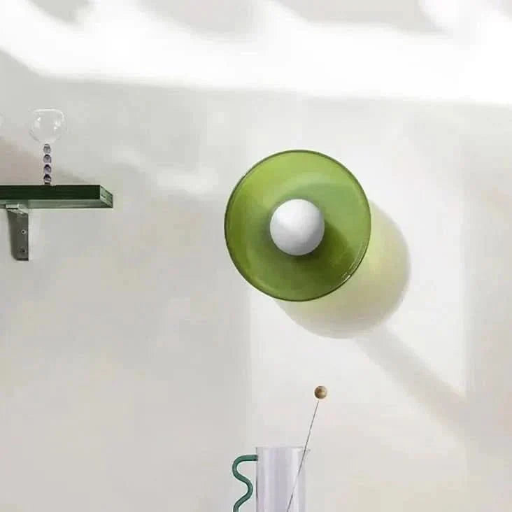 LumenGlow Nordic-loftslampe i glas — varmtransparent skærm