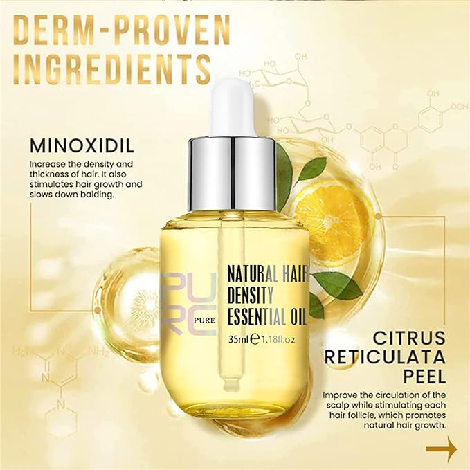 Olio naturale per la crescita dei capelli, nutriente per la chioma | livraina